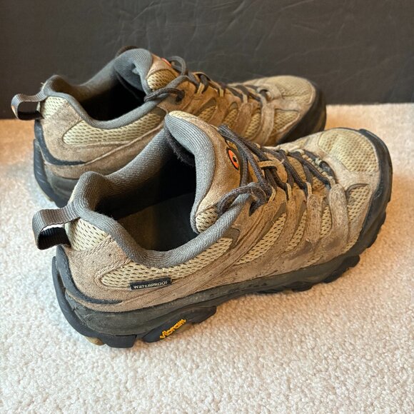 Merrell Moab Men's Waterproof Hiking Shoes Size 10W Brown Tan J135537W - Picture 1 of 8